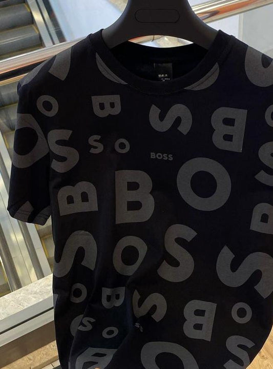 Men's Boss Trending T-Shirt (Black & Grey)