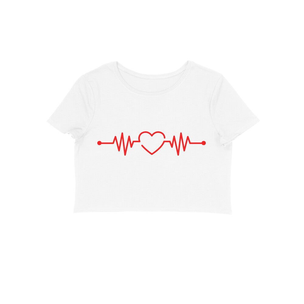 Heart Beat Crop Top (Size XS to 2XL in all colours)