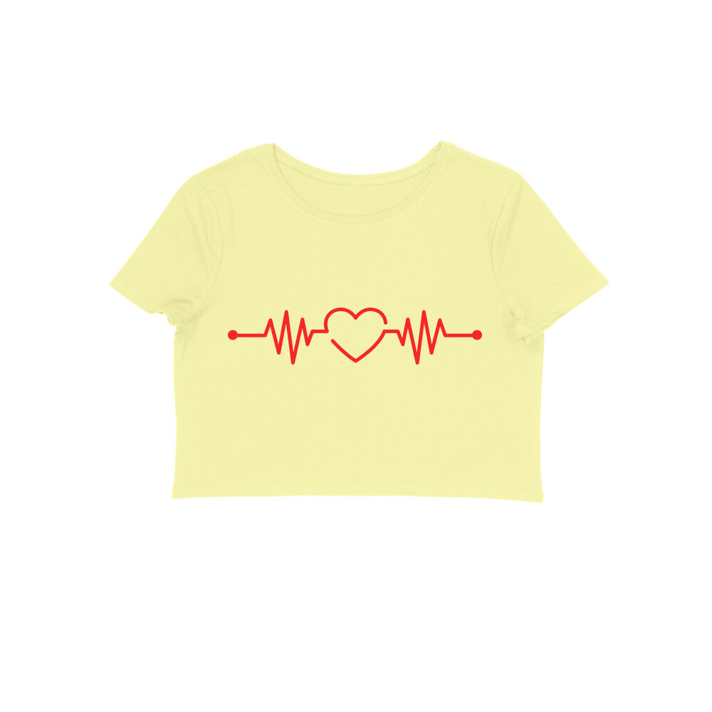 Heart Beat Crop Top (Size XS to 2XL in all colours)