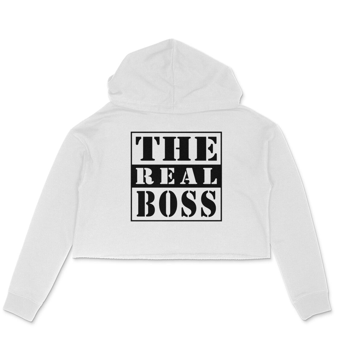 The Real Boss Crop Hoodie for women  (Available in multiple size & Colour)