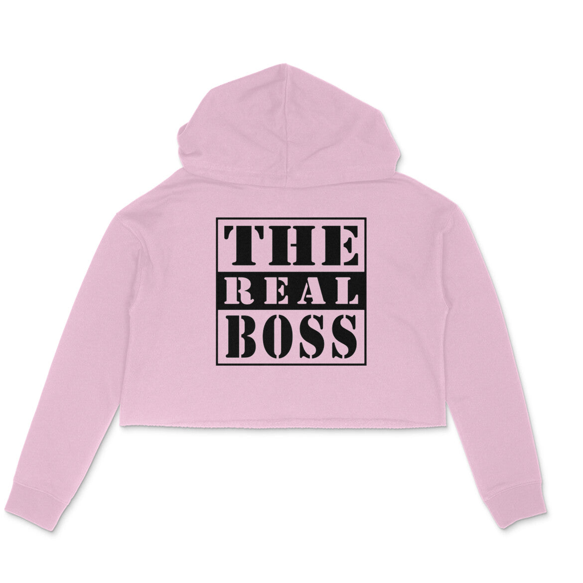 The Real Boss Crop Hoodie for women  (Available in multiple size & Colour)